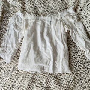 White off the shoulder top